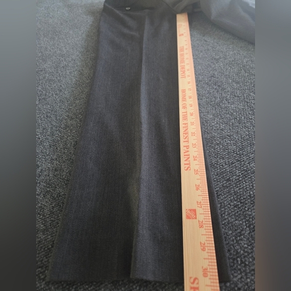 Talbots Gray Wool Wide-Leg Trousers Size 8 - Picture 4 of 8